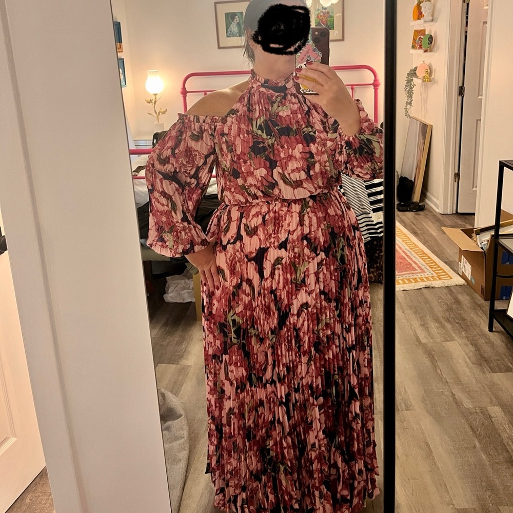 Petal & Pup Pink Floral Long Sleeve Dress